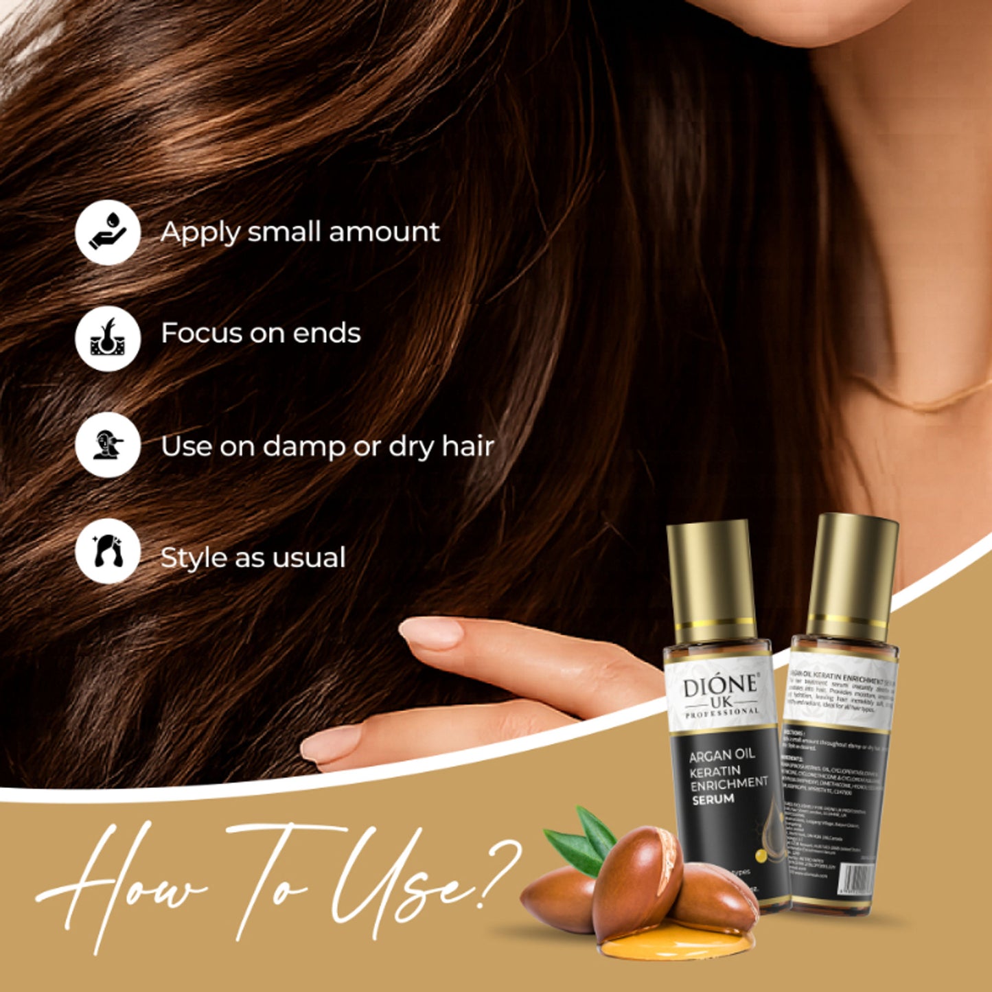 Dione UK Keratin Hair Treatment Serum