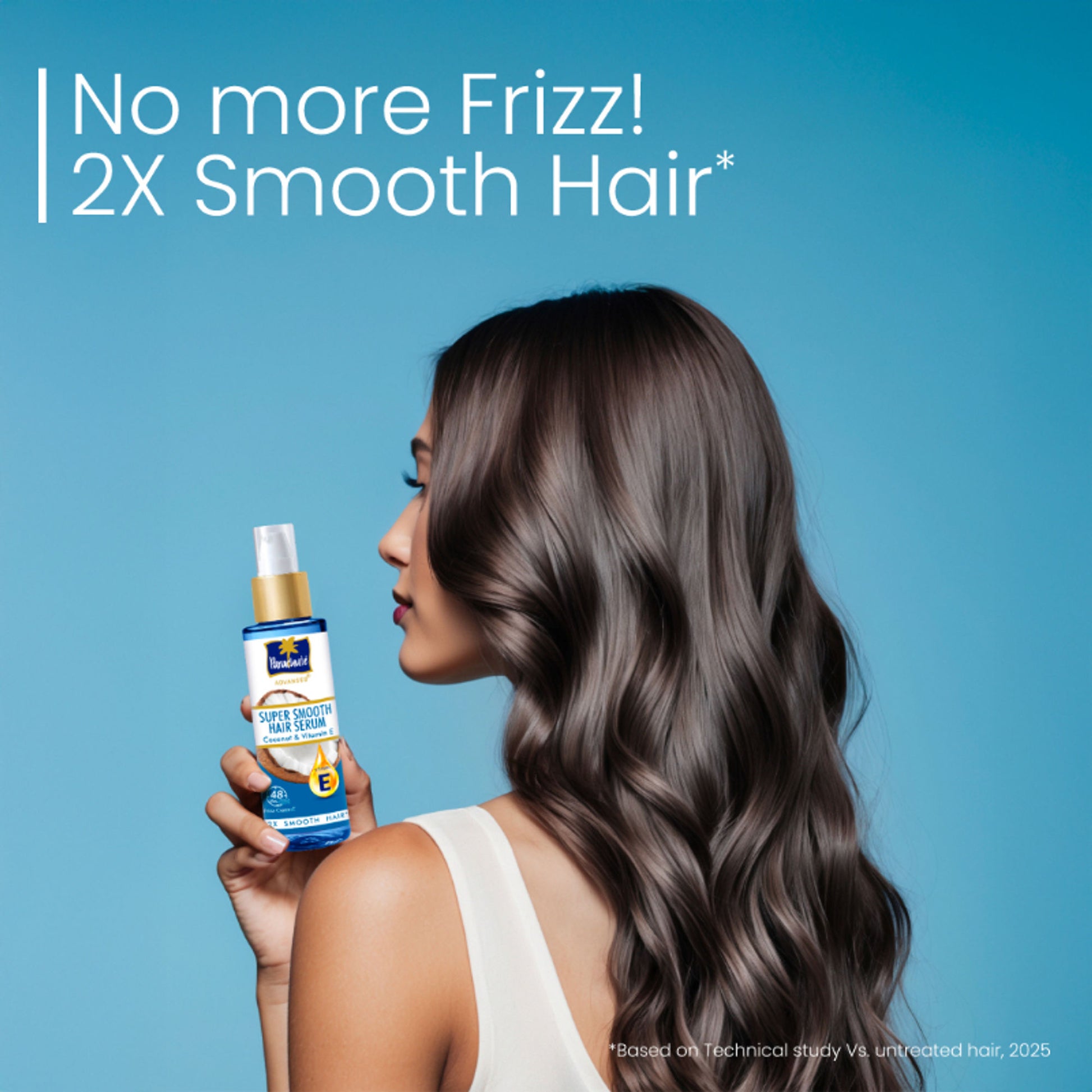 Parachute Advansed Super Smooth Hair Serum, Coconut & Vitamin E, 2X Smooth Hair