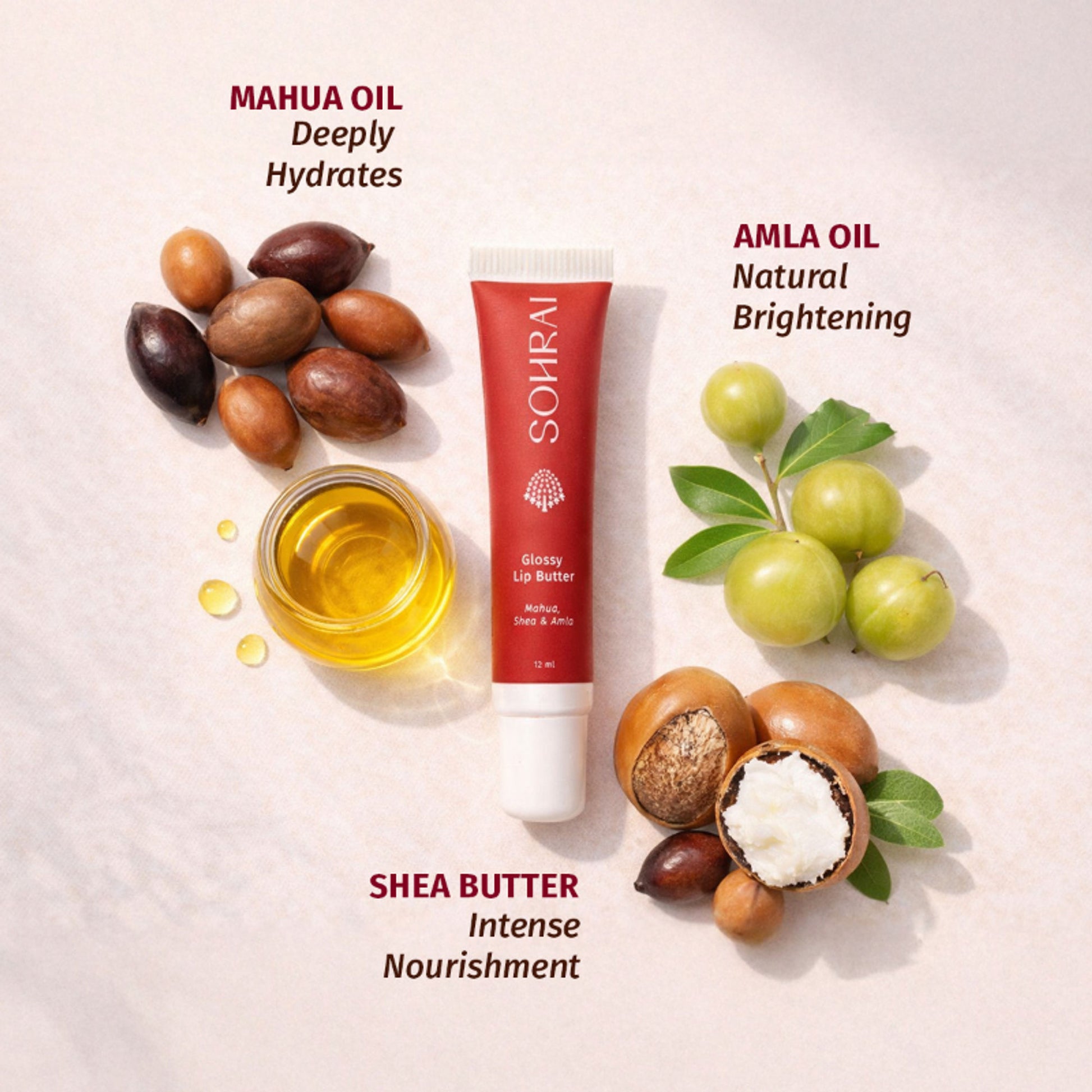 SOHRAI Glossy Lip Butter - Clear