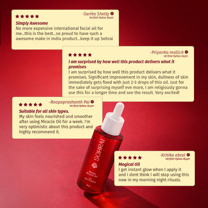 SOHRAI Mahua Miracle Oil | Natural Face Oil for Glowing, Youthful Skin – Lightweight & Non-Sticky