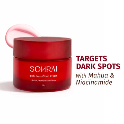 SOHRAI Luminous Cloud Cream | Lightweight Moisturizer with Niacinamide for Bright, Hydrated Skin