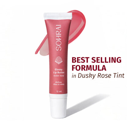 SOHRAI Glossy Lip Butter - Dusky Rose