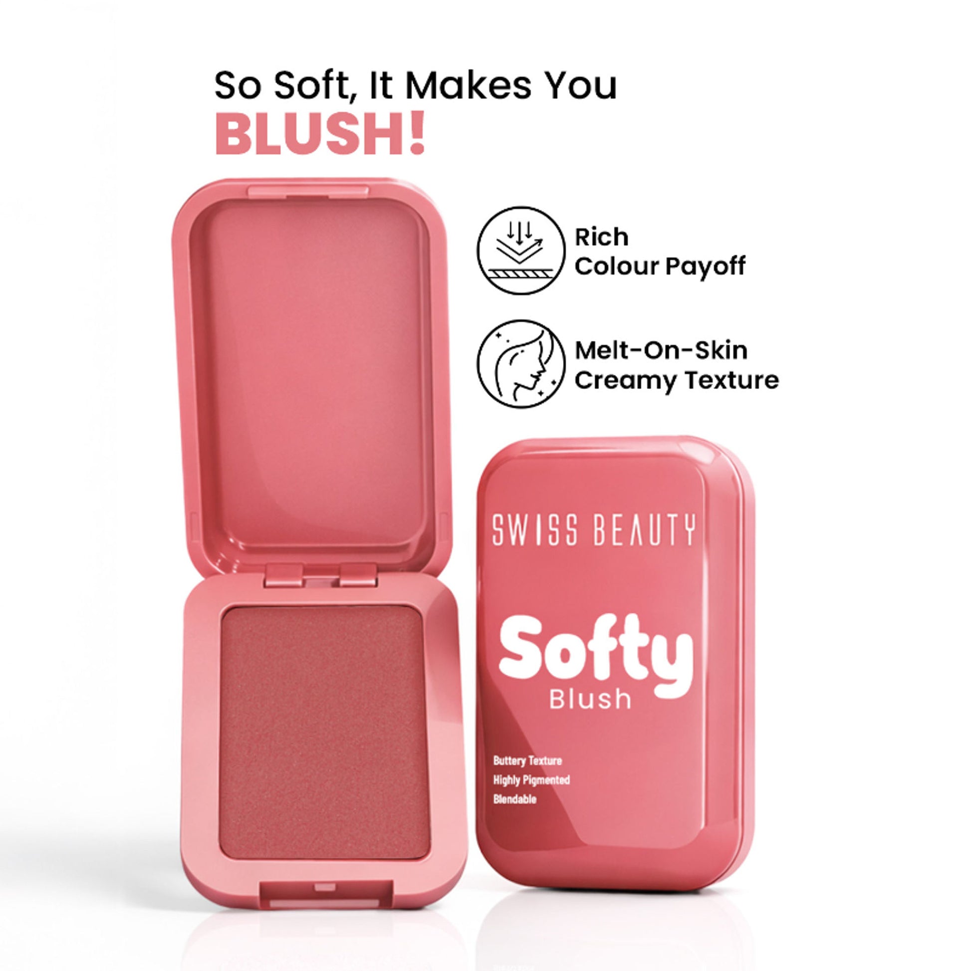 Swiss Beauty Softy Blush - Raspberry