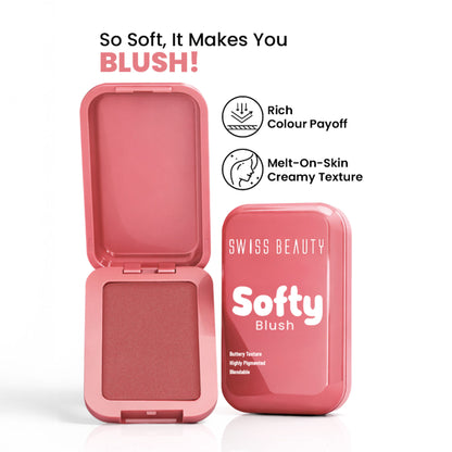 Swiss Beauty Softy Blush - Raspberry