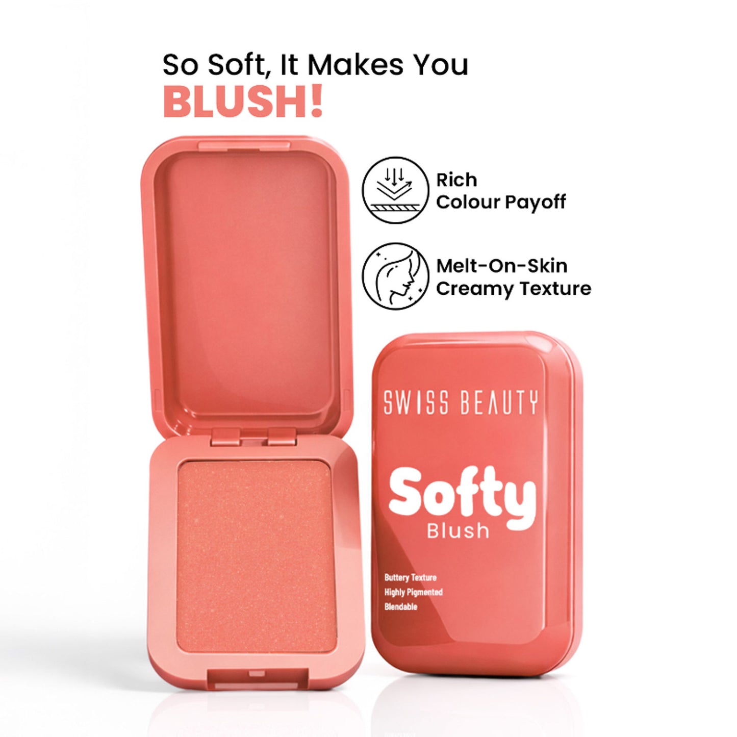 Swiss Beauty Softy Blush - Peach