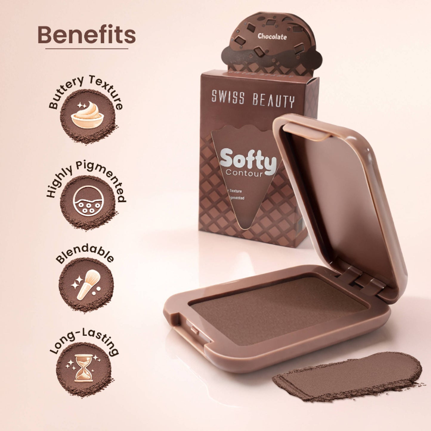 Swiss Beauty Softy Contour - Chocolate