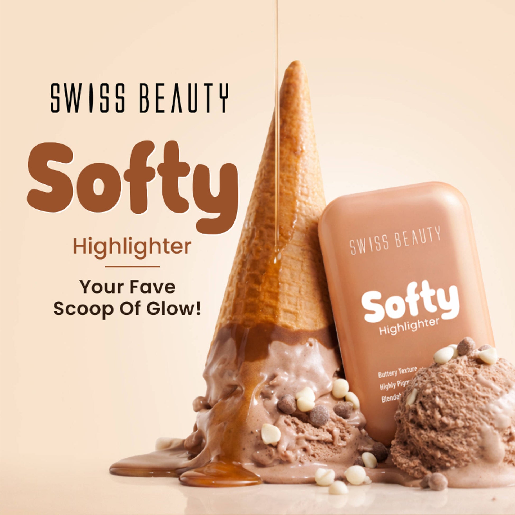 Swiss Beauty Softy Highlighter - Almond