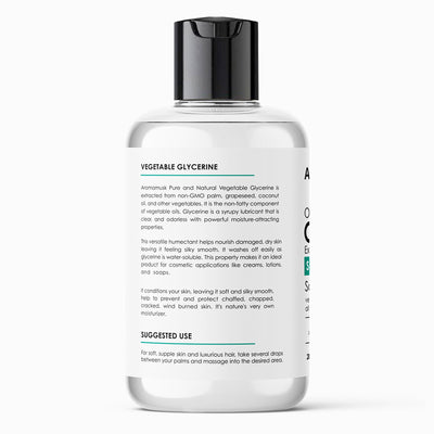 AromaMusk Organic Glycerine Skin Protectant Softens & Moisturize