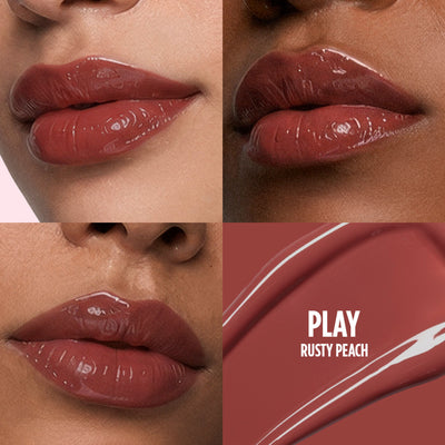 Nykaa Lip Grip No-Transfer Gloss Intense Shine Vinyl Liquid Lipstick - Play