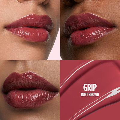 Nykaa Lip Grip No-Transfer Gloss Intense Shine Vinyl Liquid Lipstick - Grip