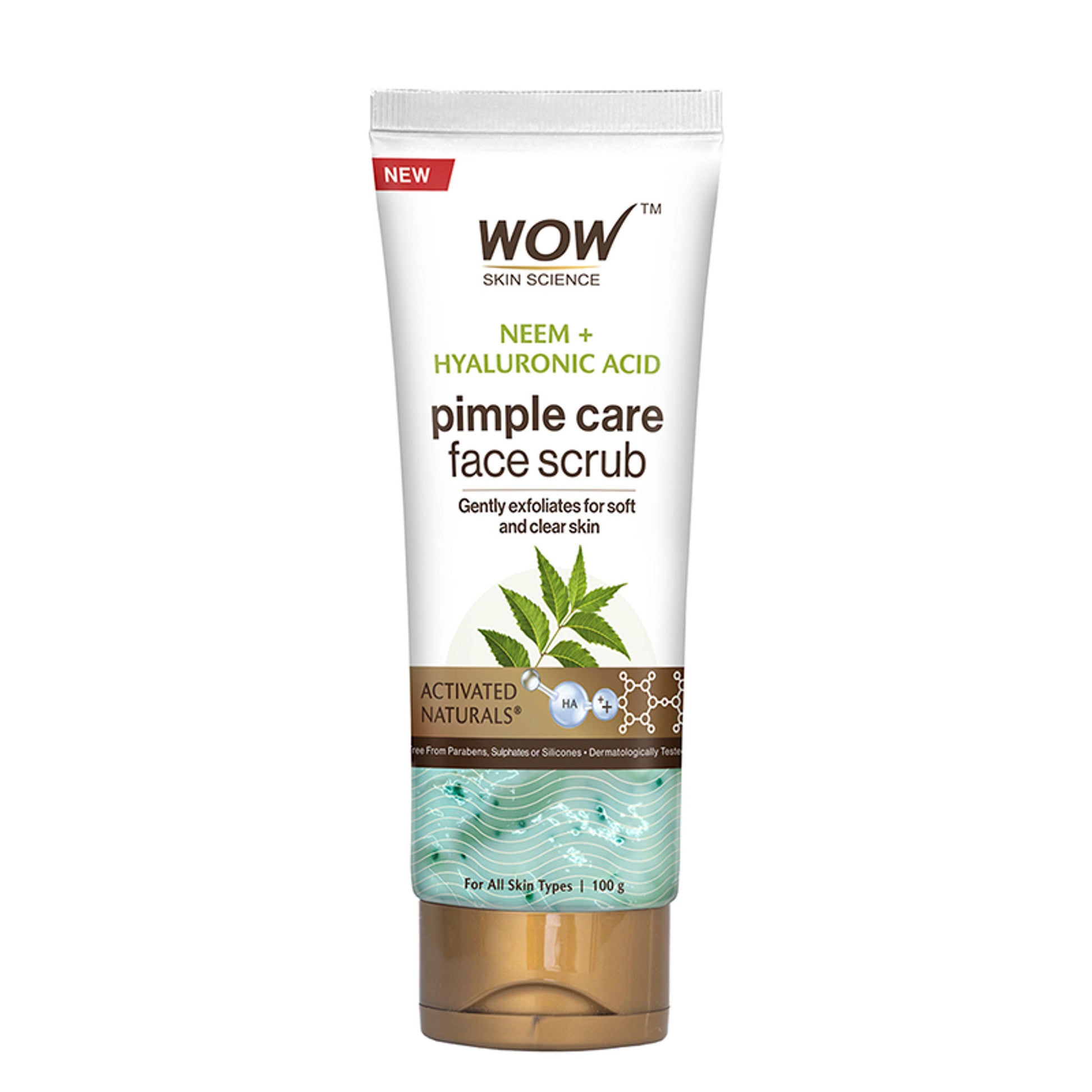 WOW Skin Science Neem & Hyaluronic Acid Pimple Care Face Scrub