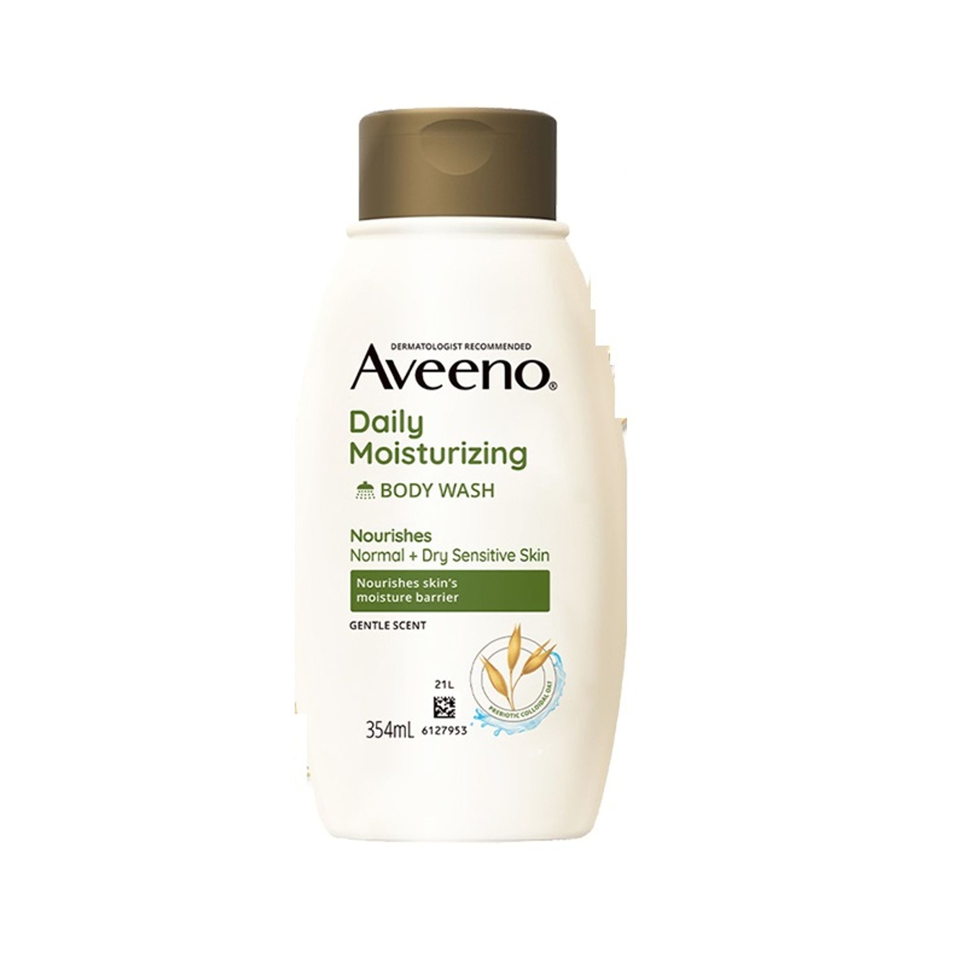 Aveeno Daily Moisturising Body Wash - Prebiotic Oat Cleanse, Moisturize Normal, Dry & Sensitive Skin