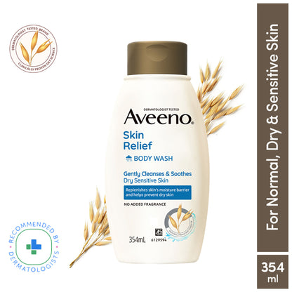 Aveeno Skin Relief Body Wash - Prebiotic Oat to Cleanse & Moisturize Dry, Itchy & Sensitive Skin