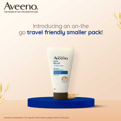 Aveeno Skin Relief Body Wash - Prebiotic Oat to Cleanse & Moisturize Dry, Itchy & Sensitive Skin