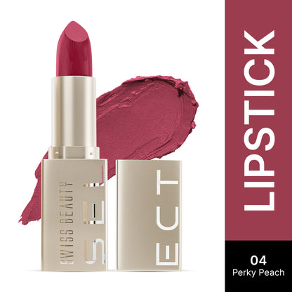 Swiss Beauty Select Creme Touch Hydrating Lipstick - 4 Perky Peach