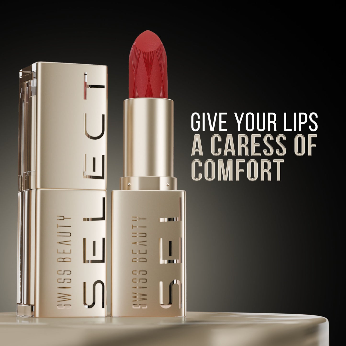 Swiss Beauty Select Creme Touch Hydrating Lipstick - 4 Perky Peach