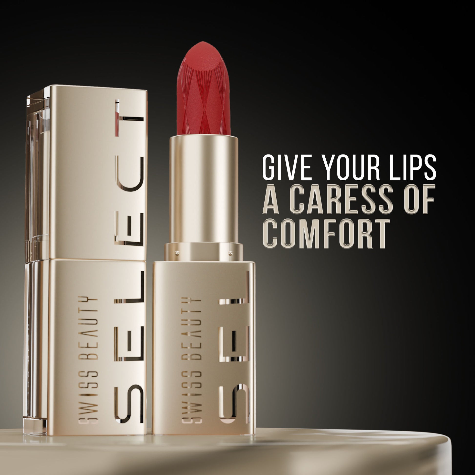 Swiss Beauty Select Creme Touch Hydrating Lipstick - 4 Perky Peach