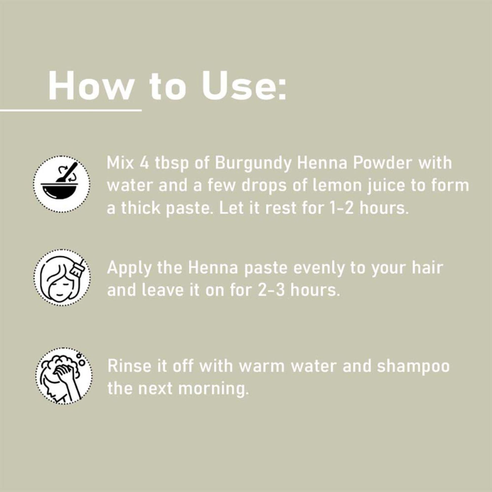 MINATURE Burgandy Henna Powder