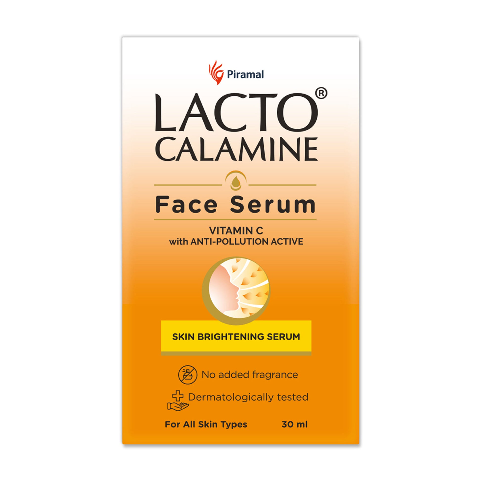Lacto Calamine Vitamin C Face Serum with Niacinamide for Glowing Skin & Dark Spots Reduction
