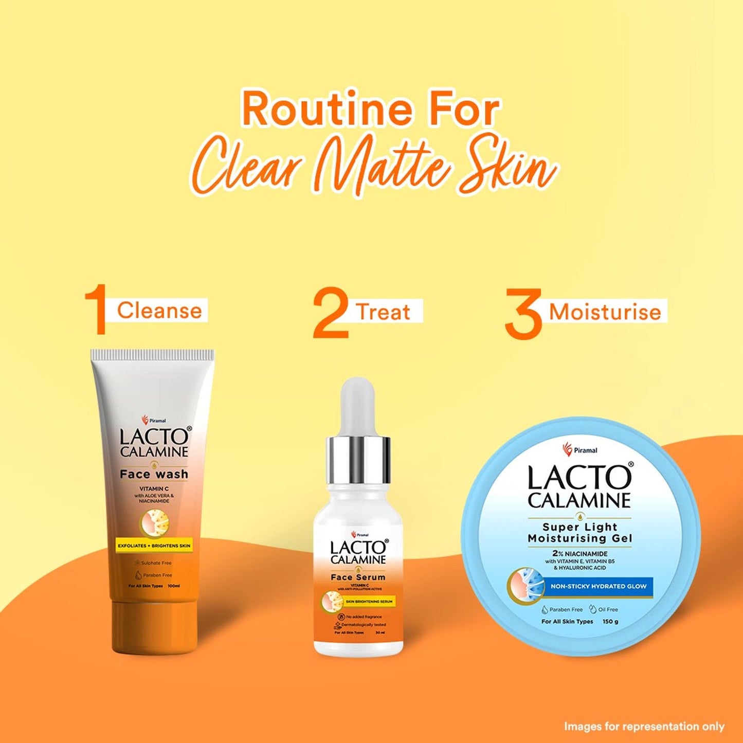 Lacto Calamine Vitamin C Face Serum with Niacinamide for Glowing Skin & Dark Spots Reduction