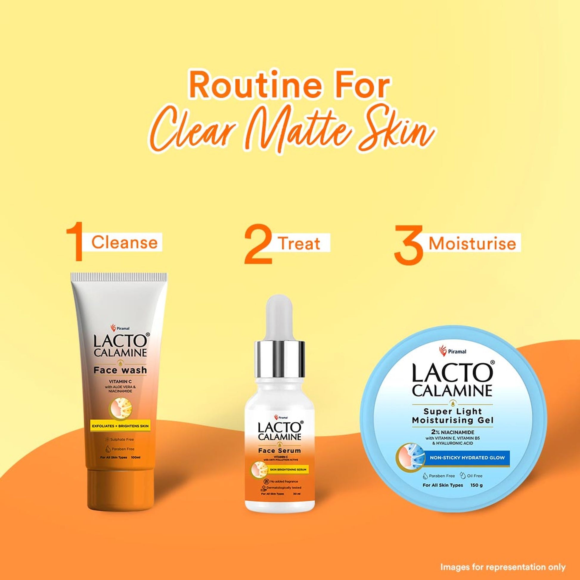 Lacto Calamine Vitamin C Face Serum with Niacinamide for Glowing Skin & Dark Spots Reduction