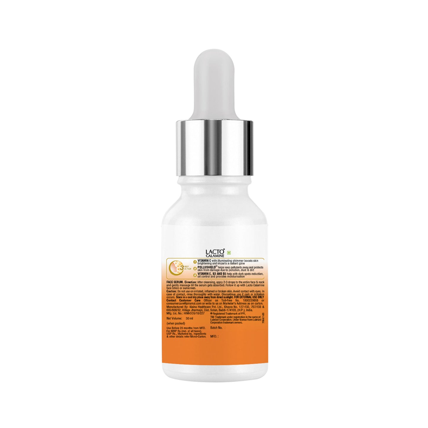 Lacto Calamine Vitamin C Face Serum with Niacinamide for Glowing Skin & Dark Spots Reduction