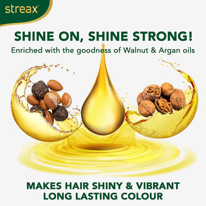 Streax Cream Hair Colour With 100% Grey Coverage & No Ammonia - 4 Natural Brown
