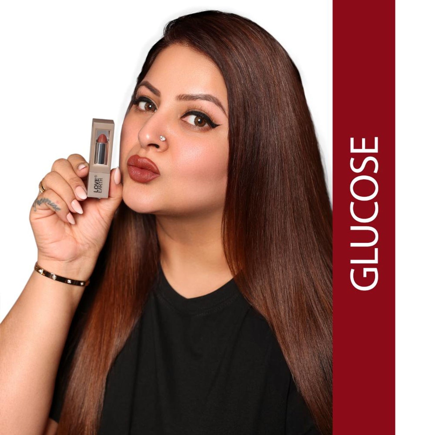 Love Earth Satin Matte Lipstick - Glucose