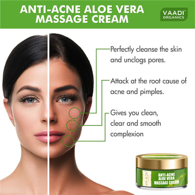 Vaadi Herbals Anti Acne Aloe Vera Massage Cream