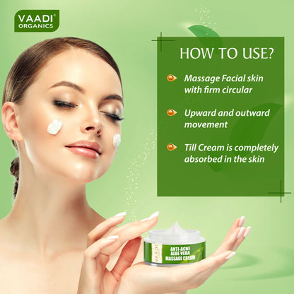 Vaadi Herbals Anti Acne Aloe Vera Massage Cream