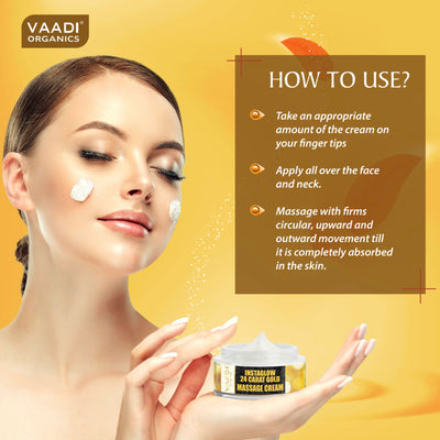 Vaadi Herbals 24 Carat Gold Massage Cream