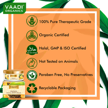 Vaadi Herbals Papaya Face & Body Cream Pack Of 3