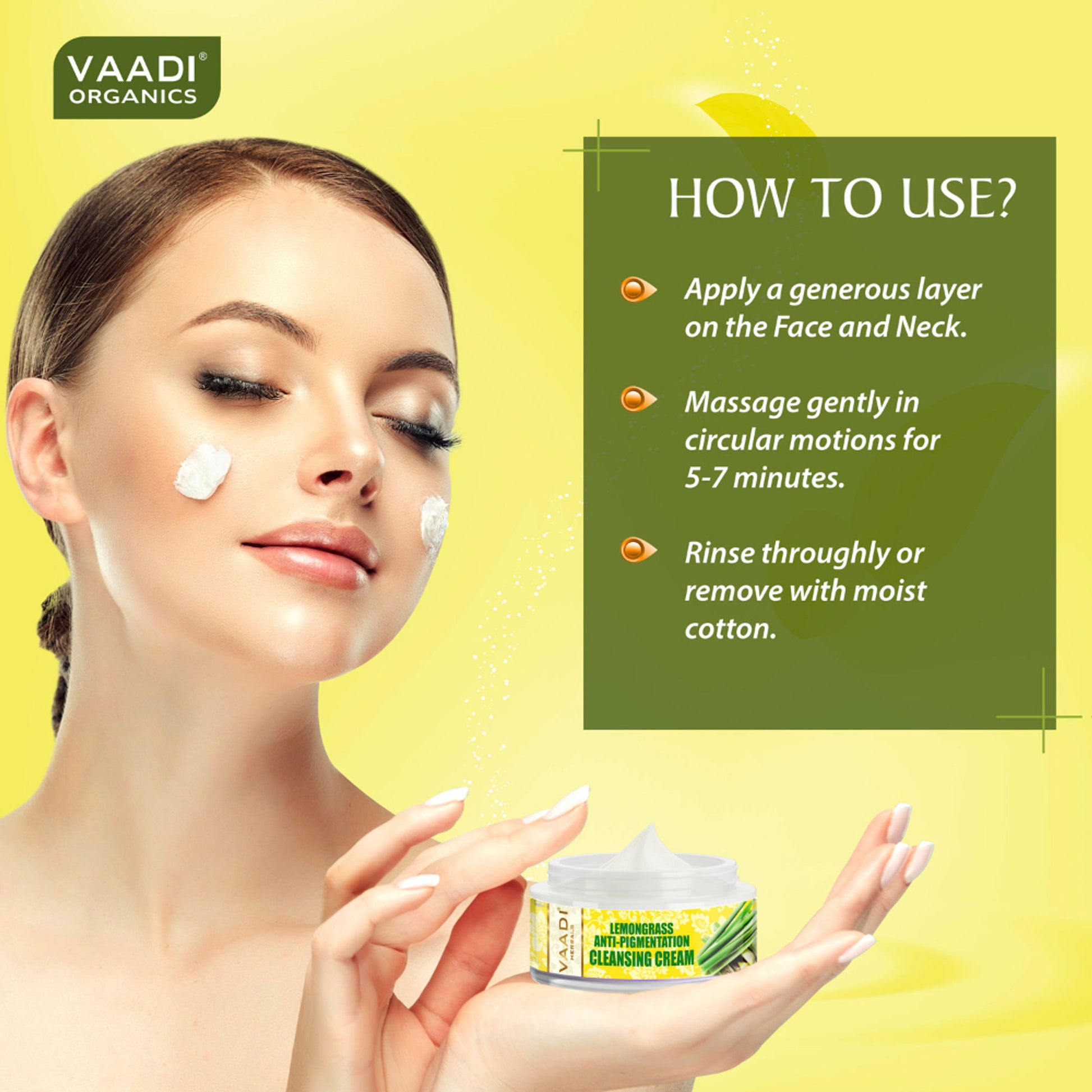Vaadi Herbals Lemongrass Anti-Pigmentation Cleansing Cream