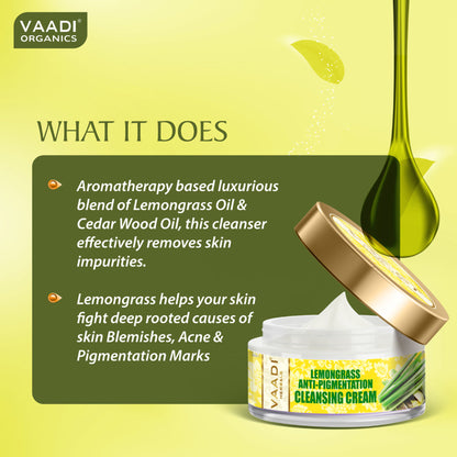 Vaadi Herbals Lemongrass Anti-Pigmentation Cleansing Cream