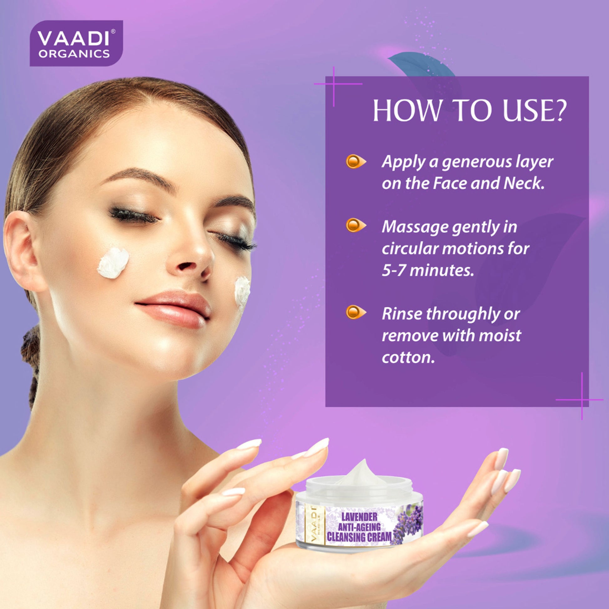 Vaadi Herbals Lavender Anti-Ageing Cleansing Cream