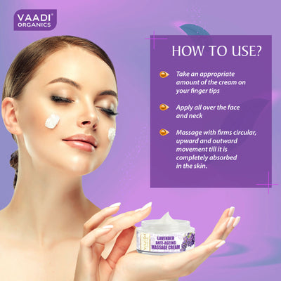 Vaadi Herbals Lavender Anti Ageing Massage Cream