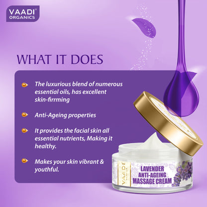 Vaadi Herbals Lavender Anti Ageing Massage Cream