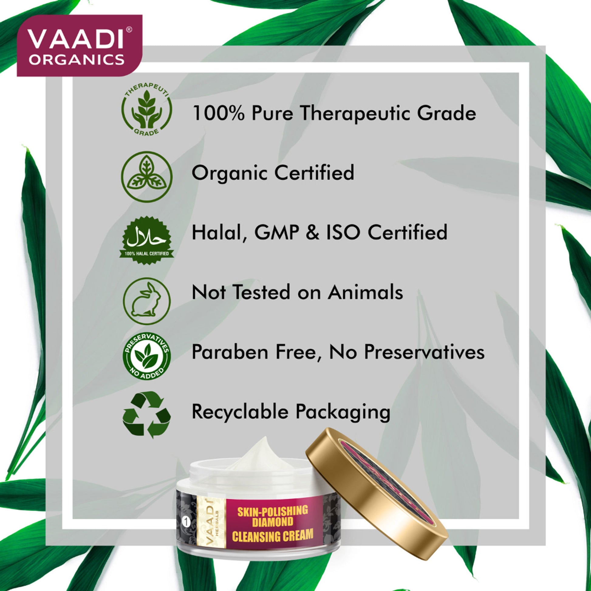 Vaadi Herbal Skin - Polishing Diamond Cleansing Cream