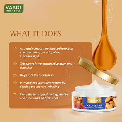 Vaadi Herbals Cold Cream With Almonds & Saffron
