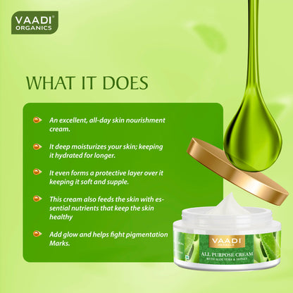 Vaadi Herbals All Purpose Cream With Aloe Vera & Honey