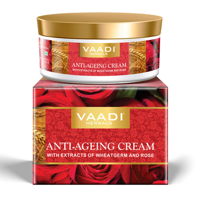 Vaadi Herbals Anti Ageing Cream with Extracts Of Wheatgerm and Rose