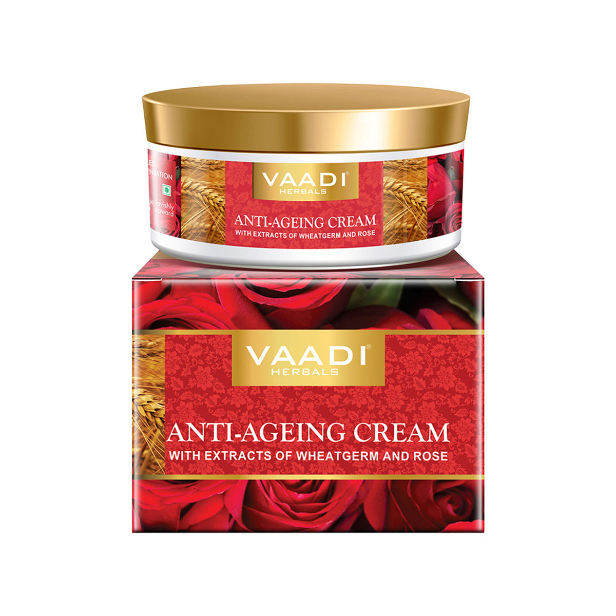Vaadi Herbals Anti Ageing Cream with Extracts Of Wheatgerm and Rose
