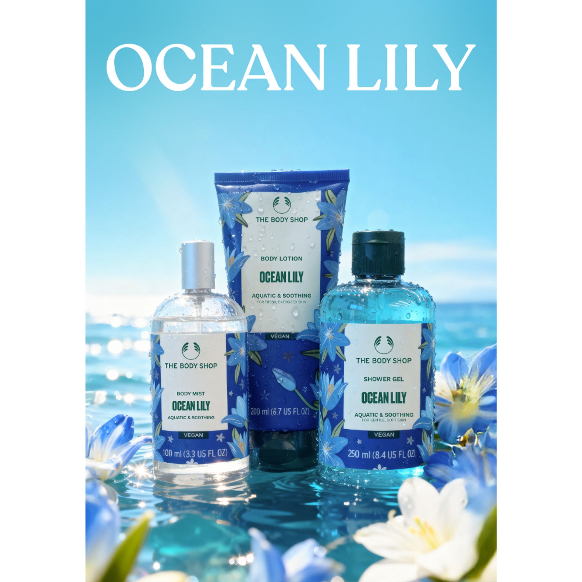 The Body Shop Ocean Lily Shower Gel