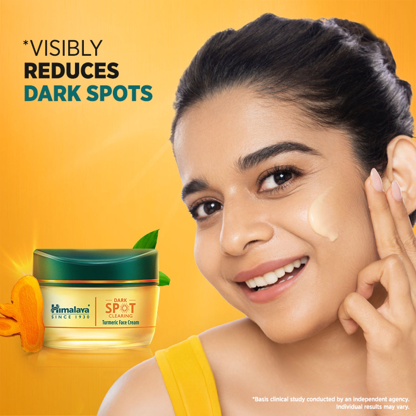 Himalaya Dark Spot Clearing Turmeric Face Cream with 2% Glycolic Acid & Niacinamide