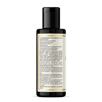 Khadi Organique Amla Hair Oil For Hair Growth, Strong, Shiny Hair, Reduces Hair Fall