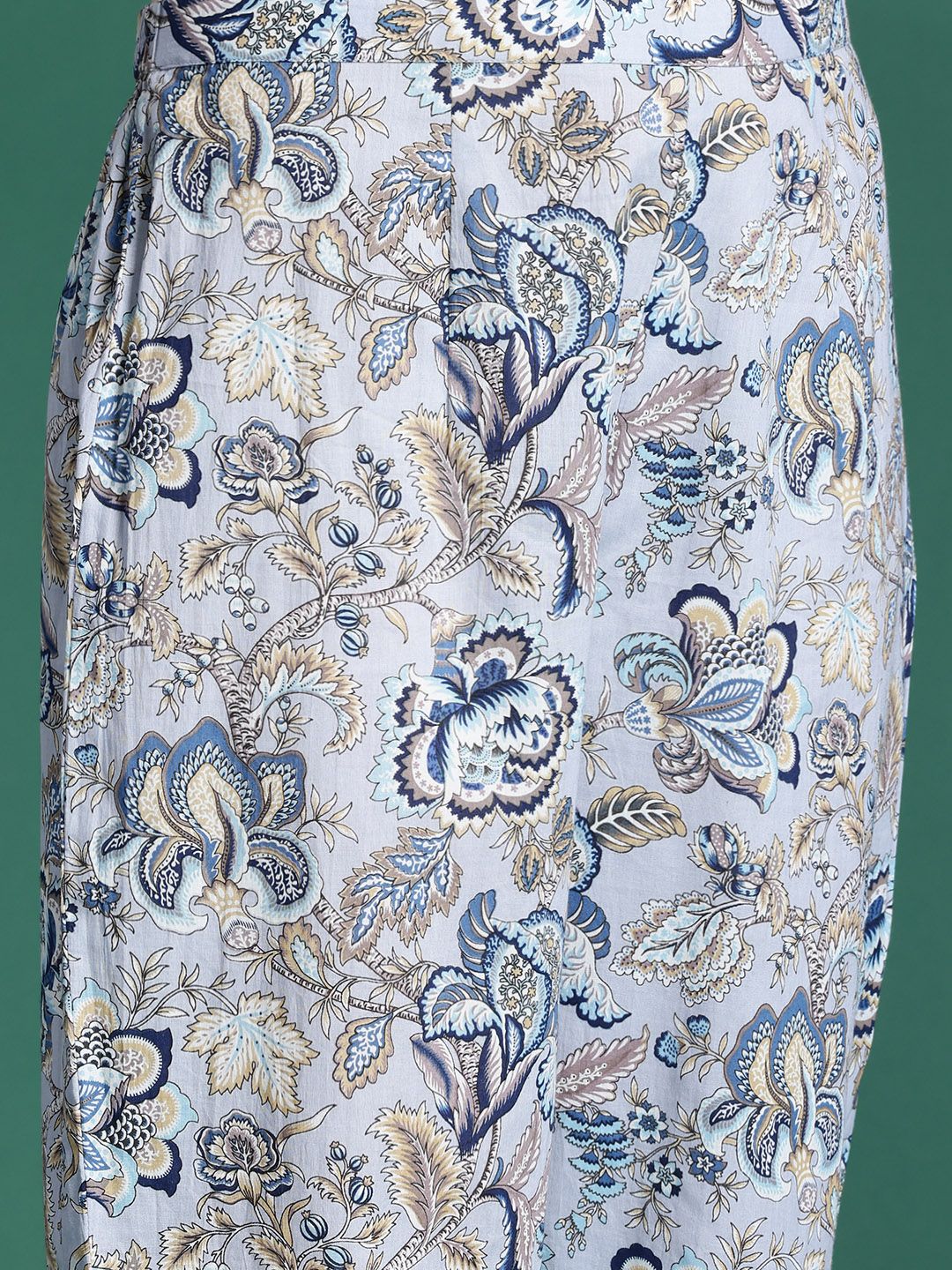 Indyancart IE Women Printed Pure Cotton Ethnic Co-Ords Set