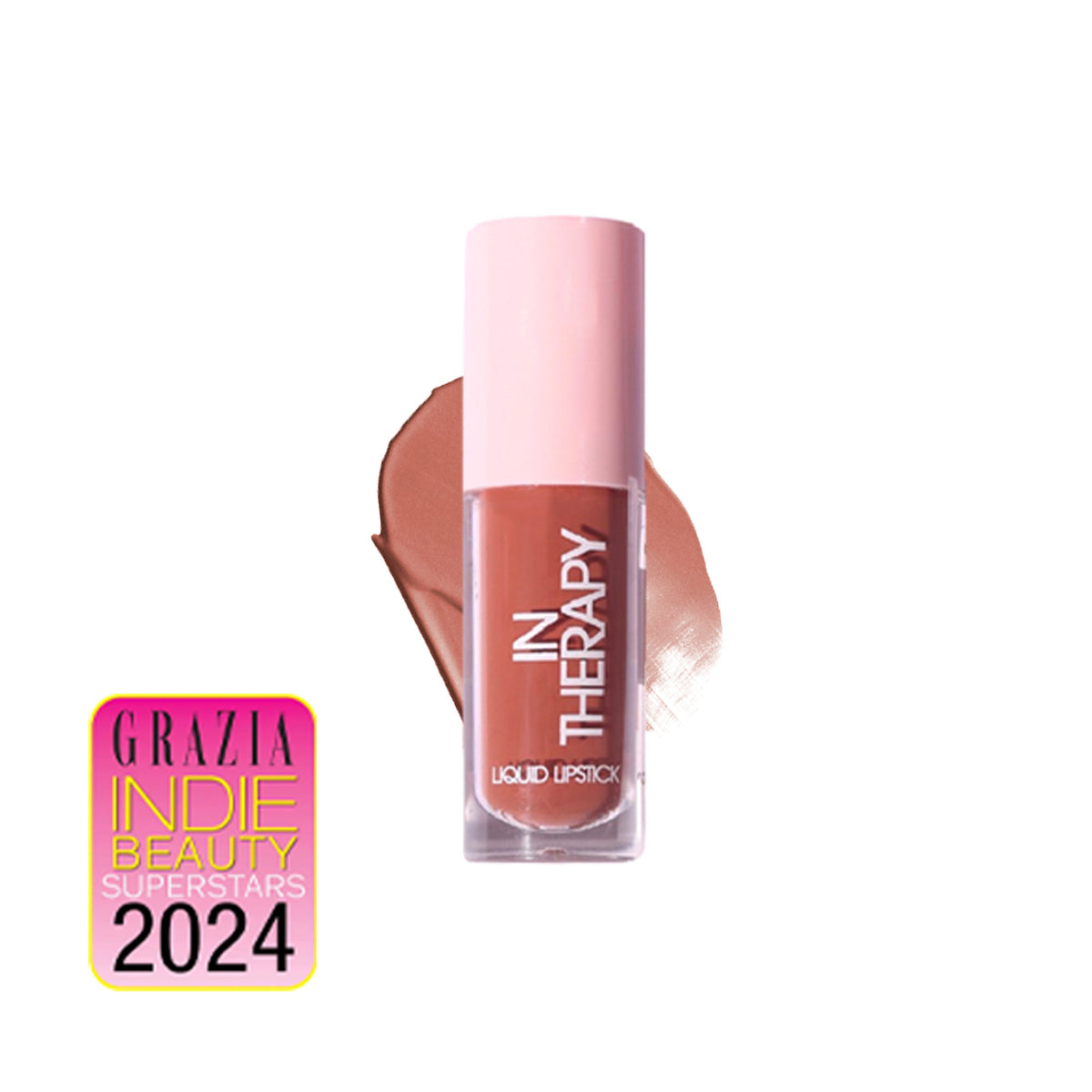 Flossy Cosmetics Hydrating Liquid Lipstick in Daddy's Girl shade, lightweight, glossy with hyaluronic acid for smooth lips.