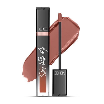 Renee Cosmetics Stay With Me Liquid Lipstick - Desire For Brown