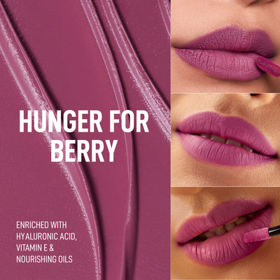 Renee Cosmetics Stay With Me Liquid Lipstick - Hunger For Berry