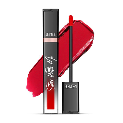 Renee Cosmetics Stay With Me Liquid Lipstick - Rage Of Red